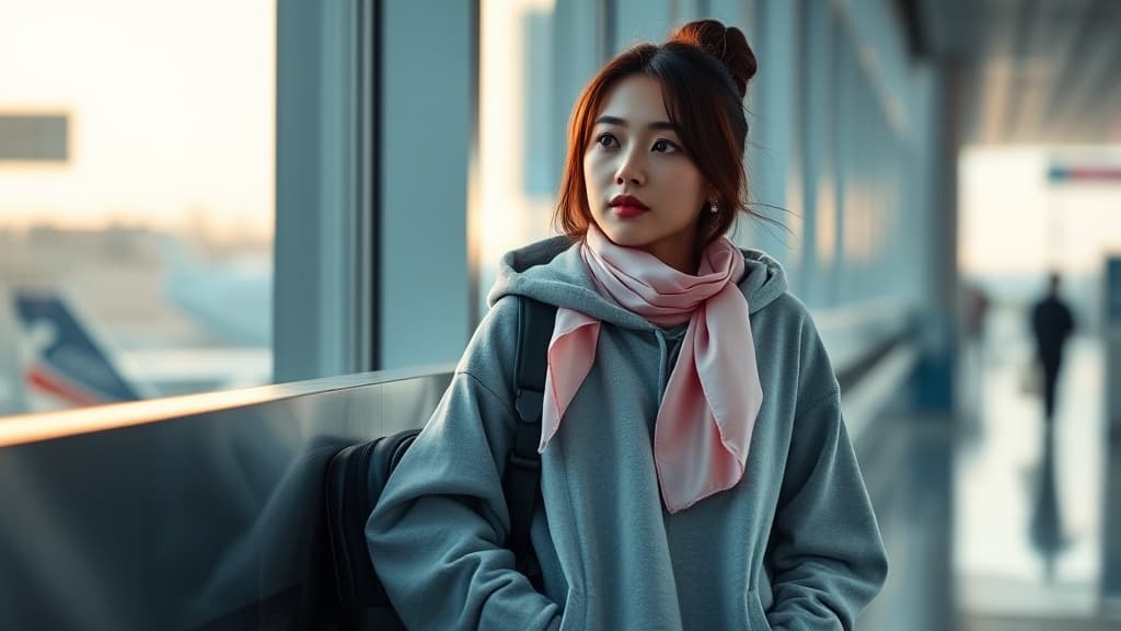 5AM airport hoodie fit: travel chic ke blanket mode?