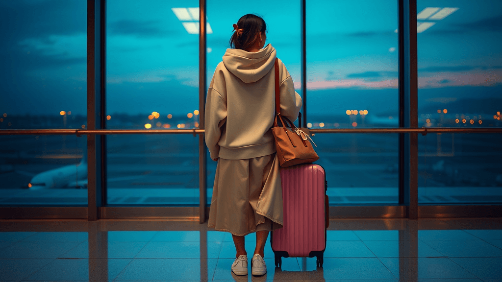 Airport fit subuh: effortless chic ke baru keluar dari laundry basket?