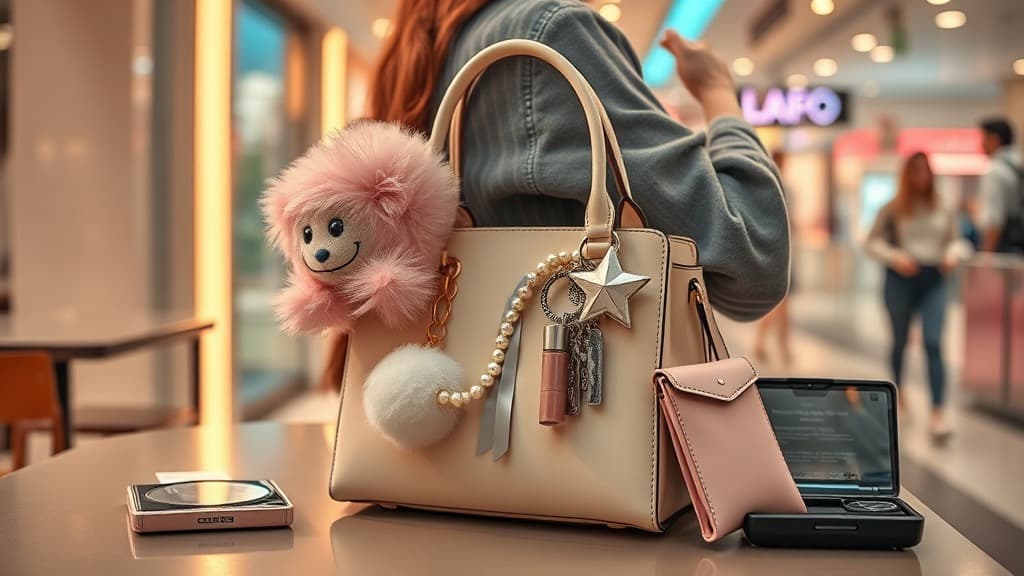 Bag charm besar: cute personality ke beg jadi taman tema?