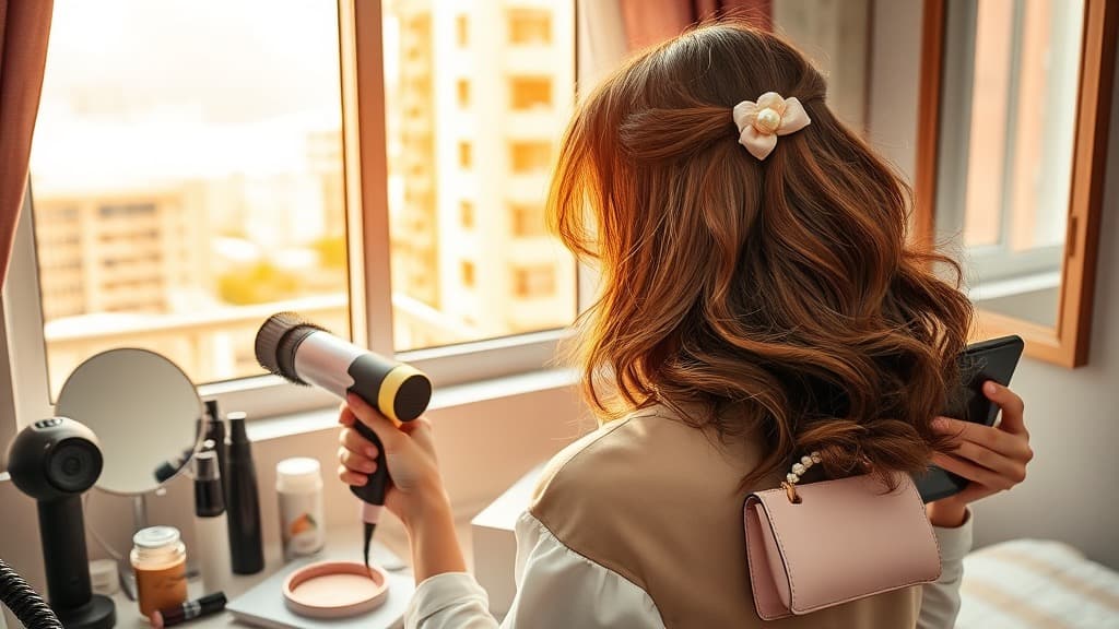 Blowout rambut sebelum keluar: princess moment ke humidity countdown?