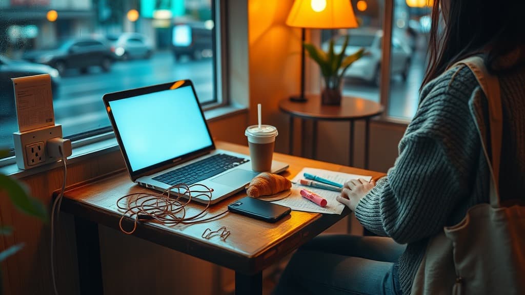 Cafe table tepi plug: study spot ke survival territory?