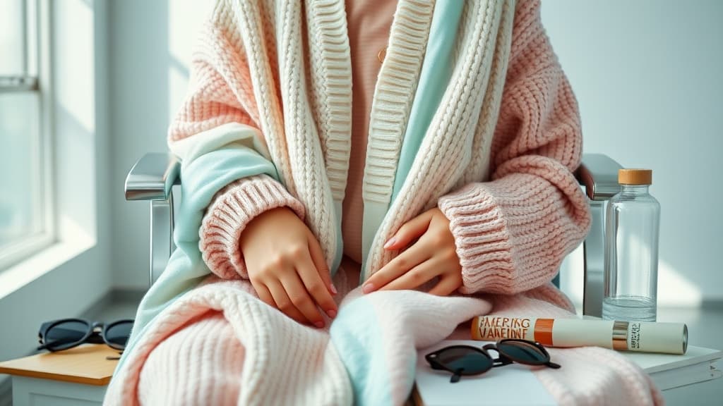Cardigan office: cute layering ke survival blanket aircond?