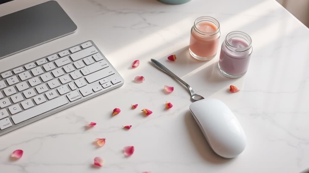 Hand cream office: soft girl ke keyboard jadi licin semacam?