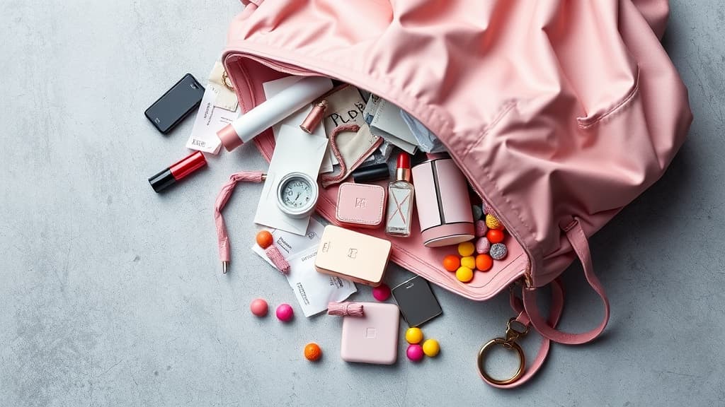 Handbag lepas outing: survival kit ke portable tong sampah?