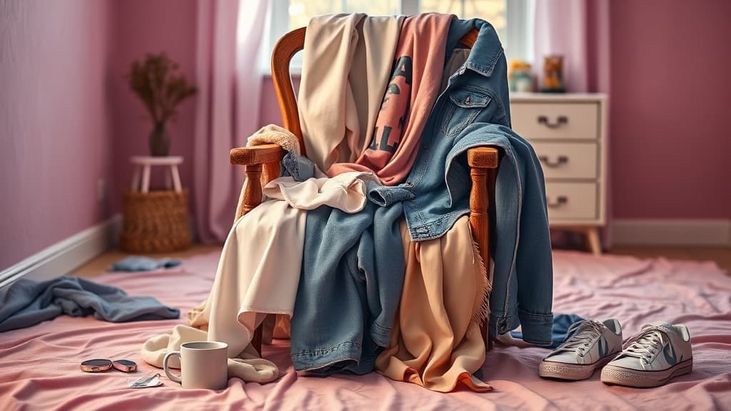 Kerusi baju dekat bilik: outfit planning ke laundry purgatory?