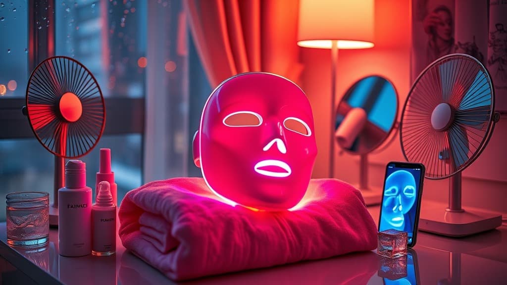 LED face mask dekat rumah: skincare tech ke muka jadi traffic light?