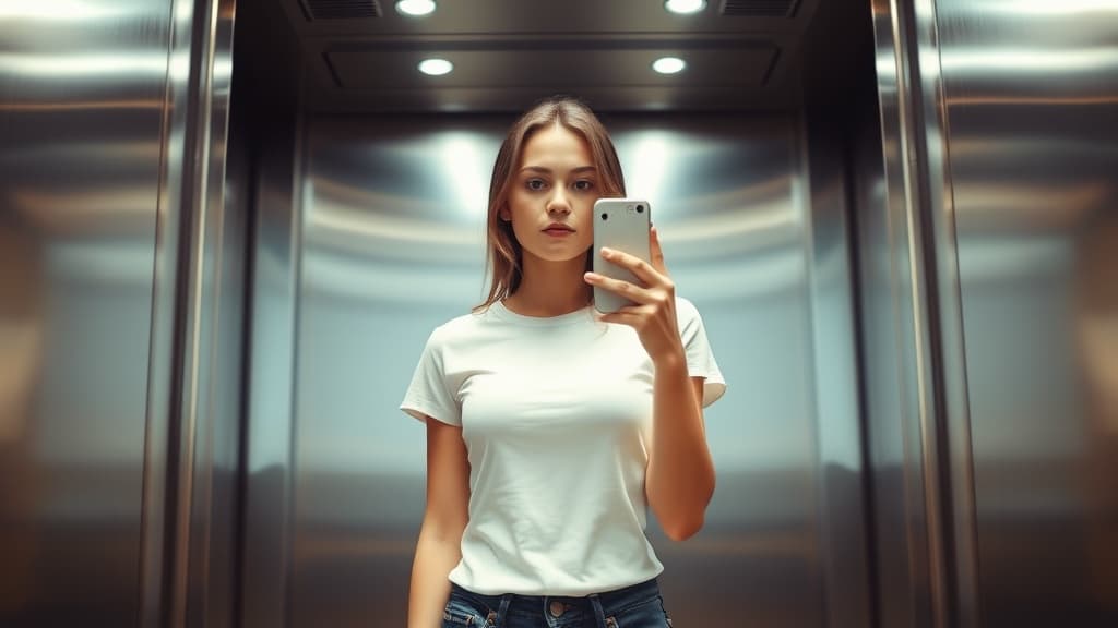 Lift mirror selfie lepas kerja: fit check ke kita cari bukti hari ni okay?