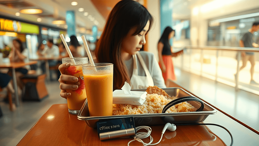 Lunch break makan sorang: peaceful ke kena judge satu food court?