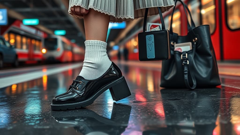 Mary Jane shoes comeback: cute schoolgirl ke kaki melecet dalam LRT?