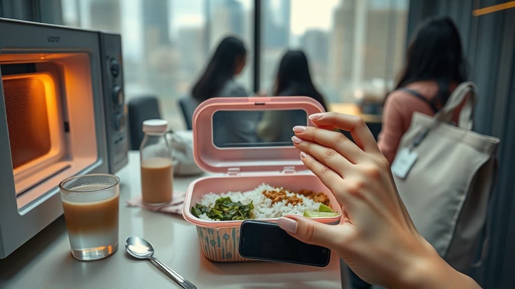 Office pantry lunch Isnin: budget queen ke microwave sad girl moment?