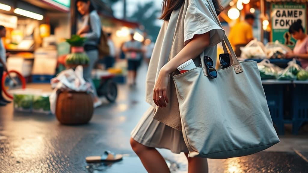 Pasar pagi outfit: cute boleh, selipar basah jangan