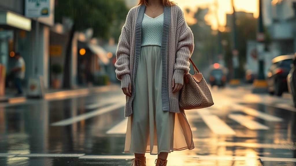 Rainy day outfit: cute aesthetic ke kain melekat dekat kaki?