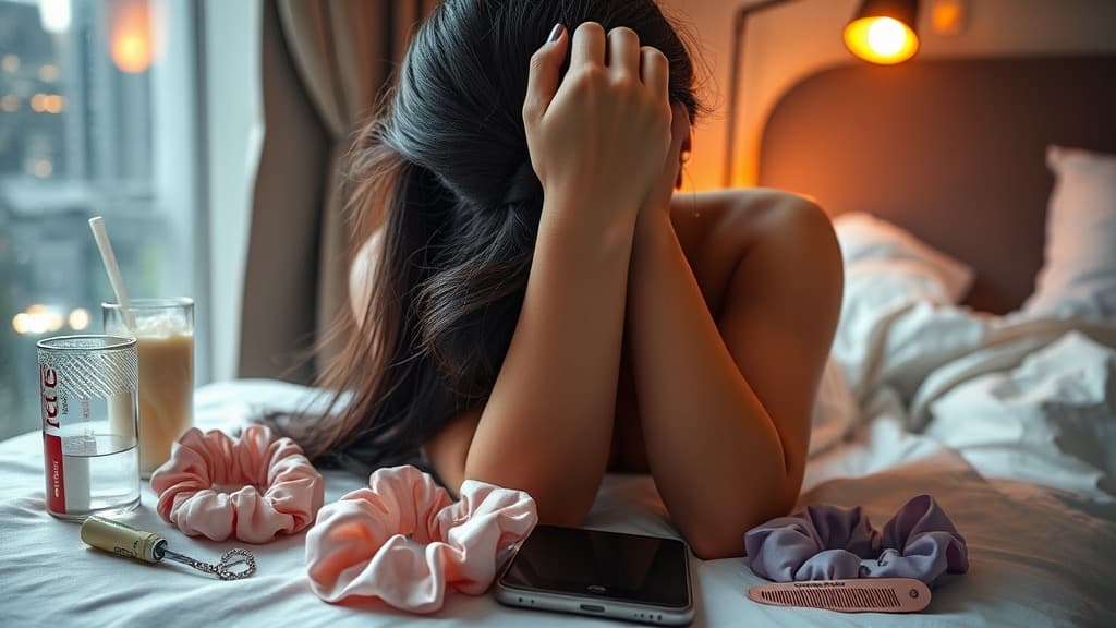 Satin scrunchie pukul 11: haircare ke emotional support dekat pergelangan tangan?