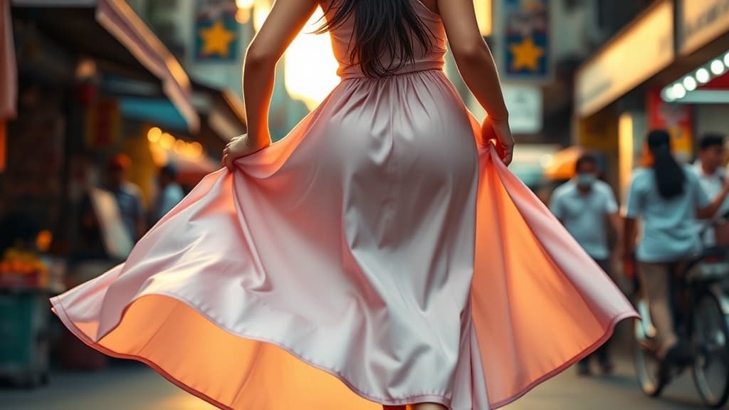 Satin skirt era: soft girl ke susah nak naik motor?