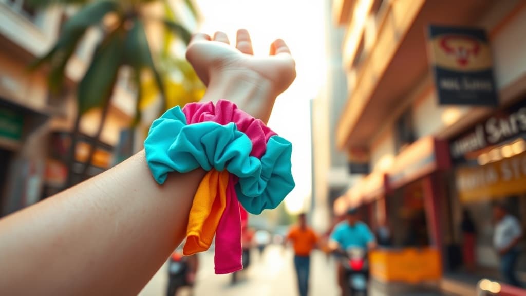 Scrunchie dekat wrist: accessory ke emergency rambut rescue?