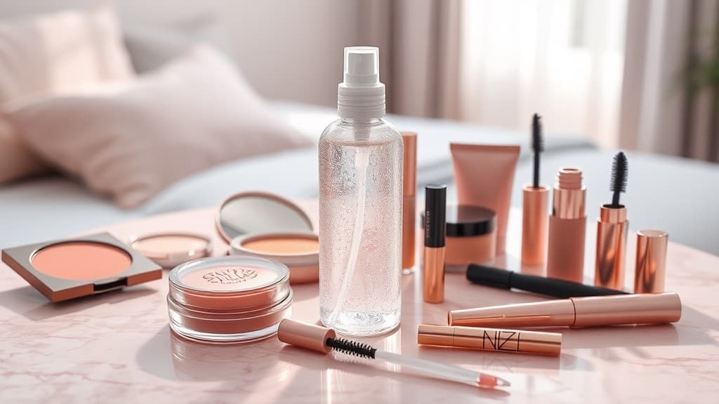 Setting spray sebelum keluar: makeup insurance ke doa dalam botol?