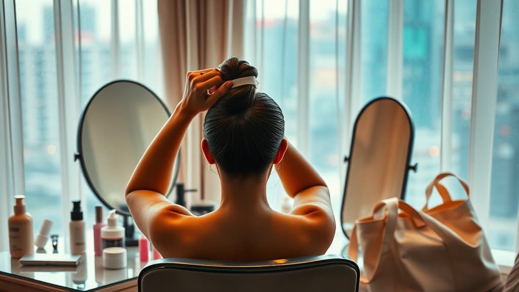 Slick bun clean girl: kemas ke kepala sakit sebab gel terlalu niat?